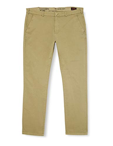 Schott NYC Herren Trjo70 Hose, Leichtes Khaki, 34 von Schott NYC