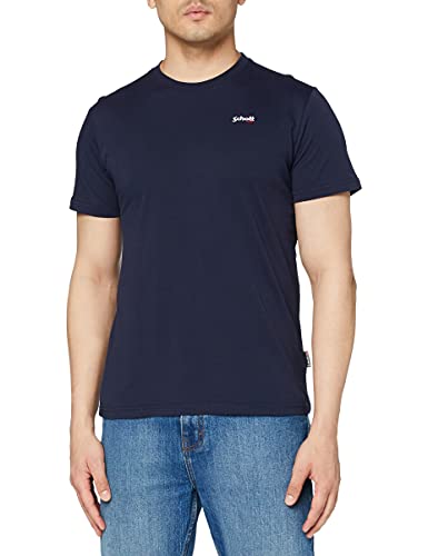 Schott NYC Herren Tshirt T-Shirt, Marineblau, S von Schott NYC
