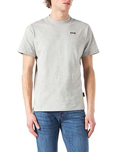 Schott NYC Herren Tslogocasual T-Shirt, Hitzegrau, XL von Schott NYC