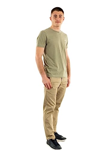 Schott NYC Herren TSSTRIKER1 T-Shirt, kaki, M von Schott NYC