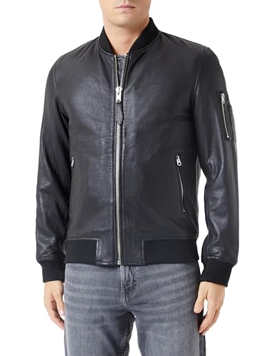 Schott NYC Herren lcbombers Lederbomber, Schwarz, XXL von Schott NYC