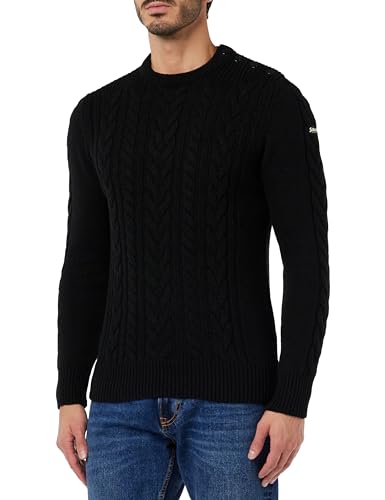 Schott NYC Herren plbruce4 Pullover, Schwarz, Large von Schott NYC