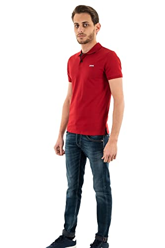 Schott NYC Herren psmilton Polohemd, Red/Navy, XL von Schott NYC