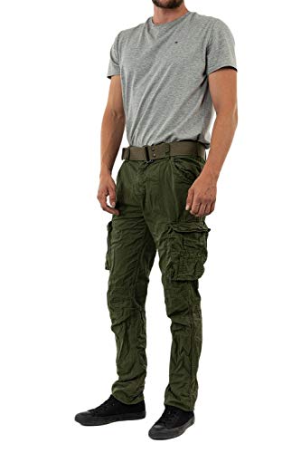 Schott NYC Homme Trranger70 Pants, Vert (Olive), 33W EU von Schott NYC