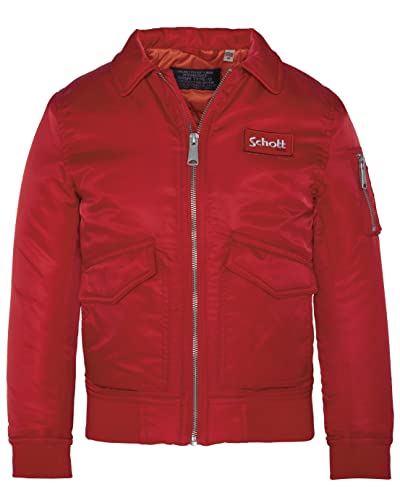 Schott NYC Jungen 210100B Jacke, Rot, 14 Jahre von Schott NYC