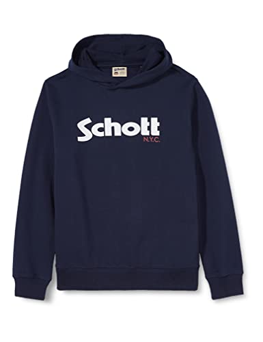 Schott NYC Jungen SWHOODBOY Pullover, Navy, 12 Jahre von Schott NYC