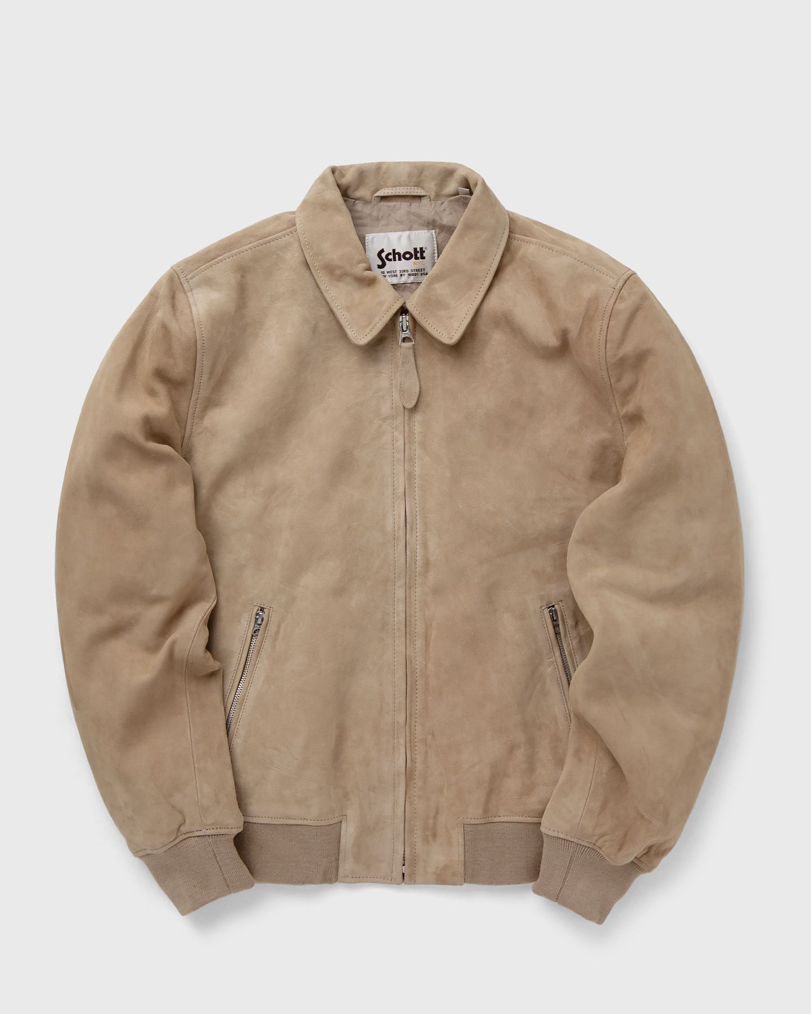 Schott NYC LCYALESS men Bomber Jackets beige in Größe:L von Schott NYC