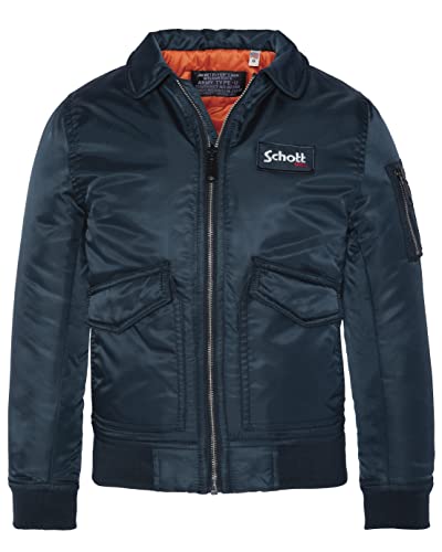 Schott NYC Jungen 210100B Jacke, Navy, 8 Jahre von Schott NYC