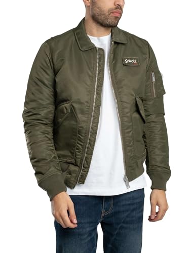 Schott NYC Unisex 210100RS Bombers, Army Kaki, S von Schott NYC