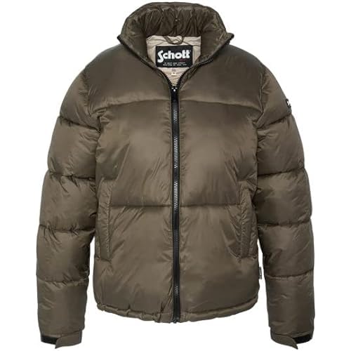 Schott NYC Unisex Belstarwrs Daunenjacke mit kurzen Quilte von Schott, goldfarben, Small von Schott NYC