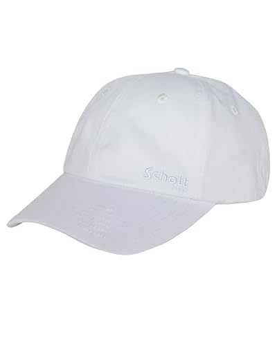 Schott NYC Unisex Capcasual Kappe, Weiß, One Size Schott NYC Unisex Capcasual Kappe, Weiß, One Size von Schott NYC