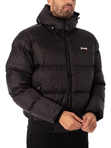 Schott NYC Unisex Chicago Daunenjacke mit Kapuze und Flansch, Schwarz, XX-Large Schott NYC Unisex Chicago Daunenjacke mit Kapuze und Flansch, Schwarz, XX-Large von Schott NYC