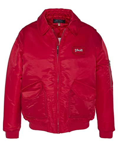 Schott NYC Damen Danwrs Jacket, rot, 36 von Schott NYC