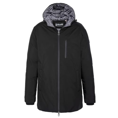 Schott NYC Unisex Fargo2 Daunenjacke mit Reißverschluss, Schwarz, Medium von Schott NYC