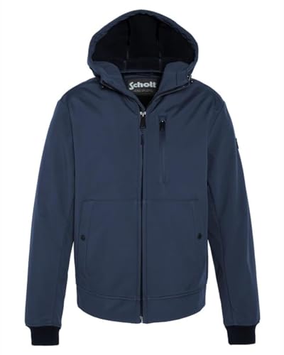 Schott NYC Unisex Kale Kurzer Kapuzenjacke von Schott, Marineblau, L Schott NYC Unisex Kale Kurzer Kapuzenjacke von Schott, Marineblau, L von Schott NYC