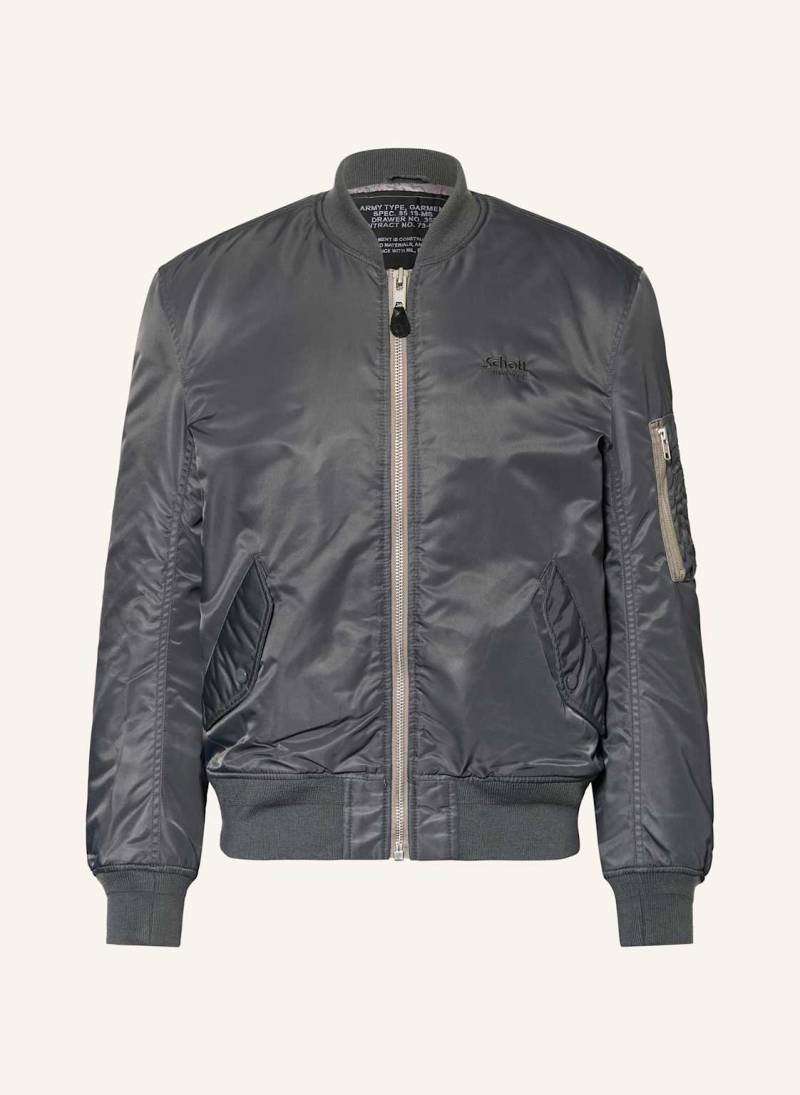 Schott Nyc Blouson Ma-Camps Rs grau von Schott NYC