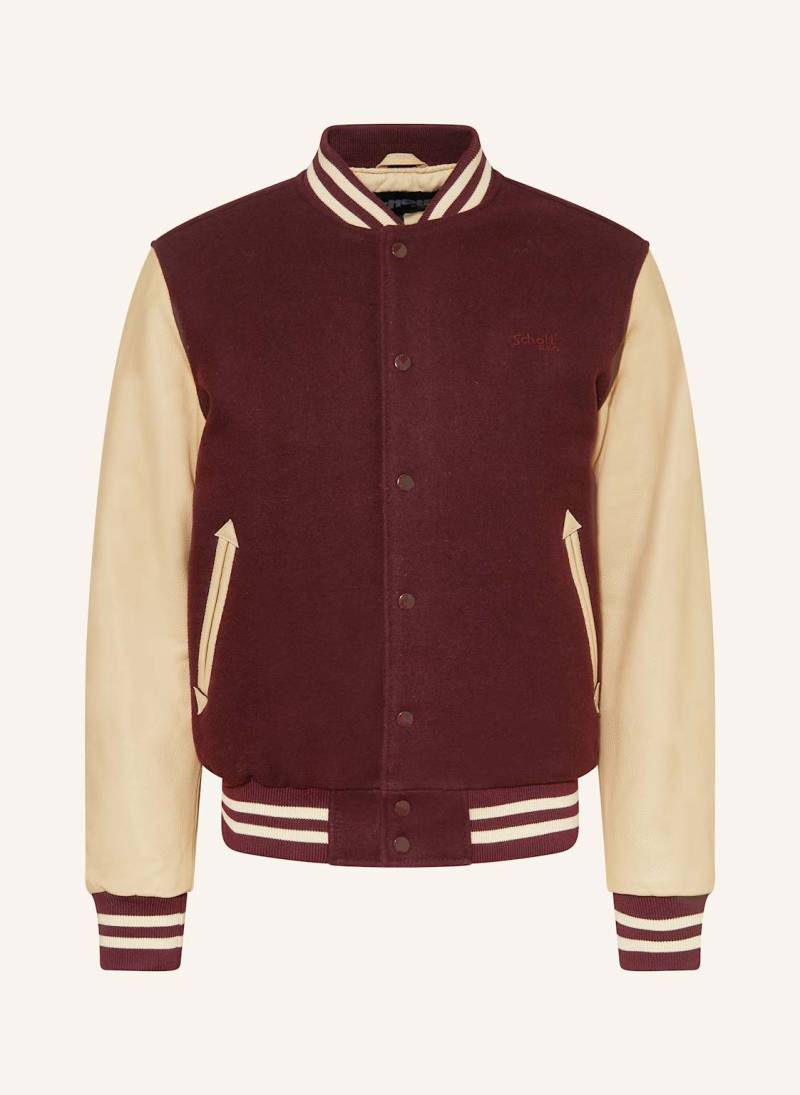Schott Nyc College-Jacke rot von Schott NYC