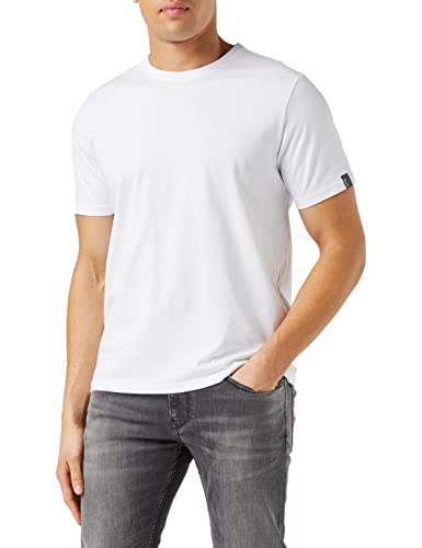 Schott Nyc Herren Ts01mc T-Shirt, Mehrfarbig (White/Black White/Black), 34 /L30 (Herstellergröße: XXX-Large) von Schott NYC