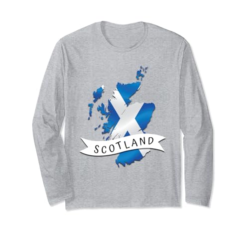 Schottland Flagge Herren Scotland Flag Damen Kinder Scotland Langarmshirt von Schottland Fahne Schottland Deko Männer Frauen