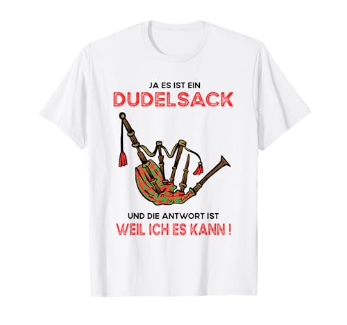 Schotten Kostüm Männer Kilt Schottenrock Dudelsack Spruch T-Shirt von Schottland Geschenke Sackpfeife Flagge