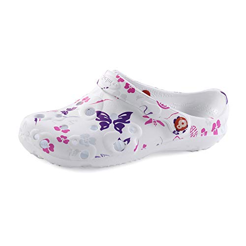 Schu'ZZ - Bedruckte Globula – Damen-Clog aus Kunststoff – bequem, leicht, sehr robust – CE-zertifiziert – für Zuhause und Aktivitäten im Freien, Libelle, Schmetterling, 36 EU Schu'ZZ - Bedruckte Globula – Damen-Clog aus Kunststoff – bequem, leicht, sehr robust – CE-zertifiziert – für Zuhause und Aktivitäten im Freien, Libelle, Schmetterling, 36 EU von Schu'zz