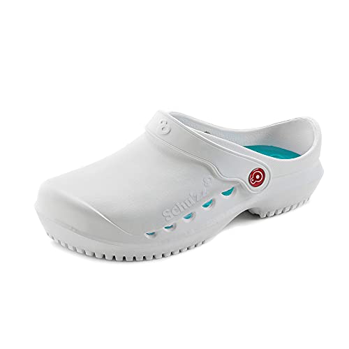 Schu'zz - PROTEC Einfarbig - Medizinische Clogs für Damen - Krankenhausschuhe - Leicht, Bequem, Atmungsaktiv, rutschfest, Herausnehmbare Sohle von Schu'zz