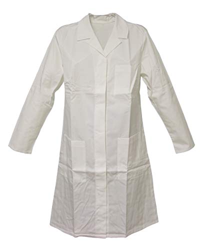 Laborkittel Damen weiß Kittel Damenkittel Schwesternkittel mit Arm, Größe:52 von Schuerzenfabrik