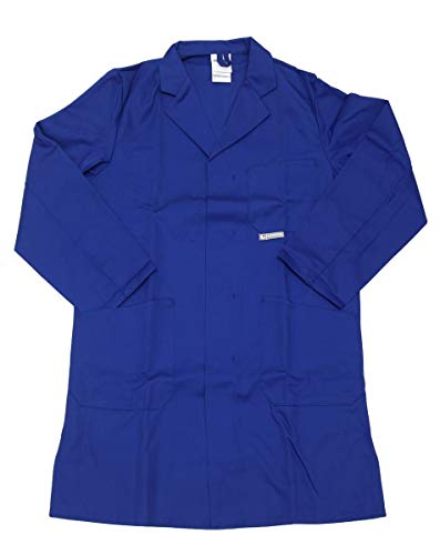 Schuerzenfabrik Herren Berufsmantel Arbeitskittel Kittel Mantel 3/4 lang Baumwolle/Polyester, Farbe:Dessin 2, Größe:106 von Schuerzenfabrik