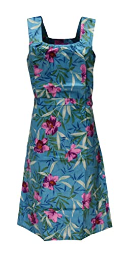 Sommerkleid Kleid Hauskleid Gartenkleid Strandkleid Satin, Größe:48, Design:Design 2 von Schuerzenfabrik