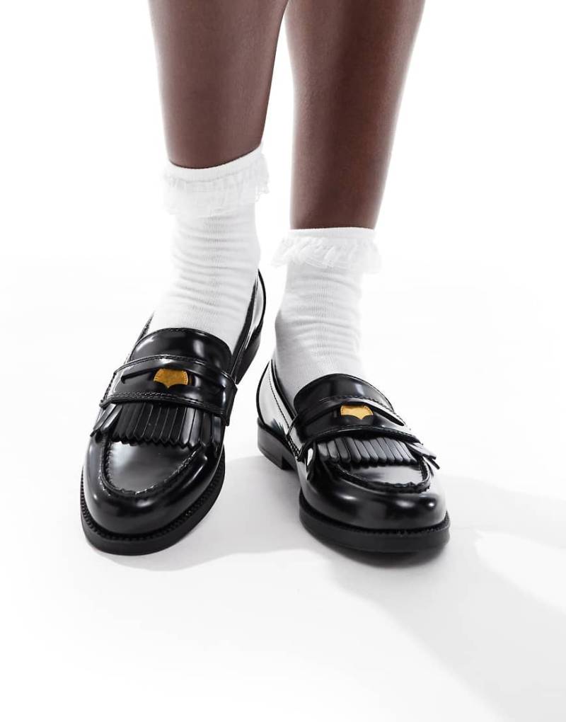 Schuh - Laurent - Loafer in Schwarz mit Münzdetail von Schuh