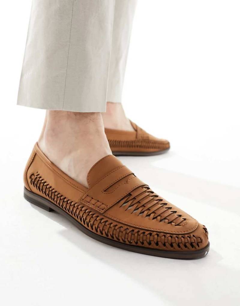 Schuh - Reem - Loafer aus Webstoff in Hellbraun von Schuh