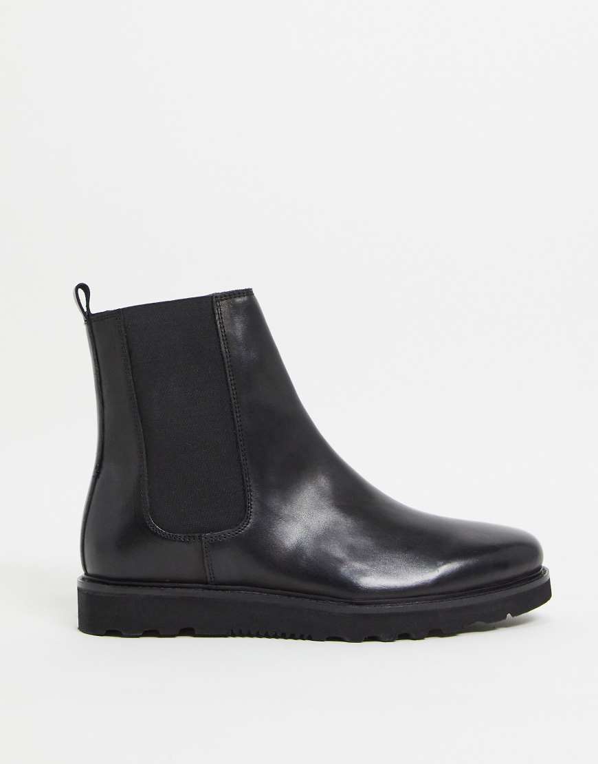 schuh - Dean - Chelsea-Stiefel in Schwarz mit hohem Schaft von Schuh