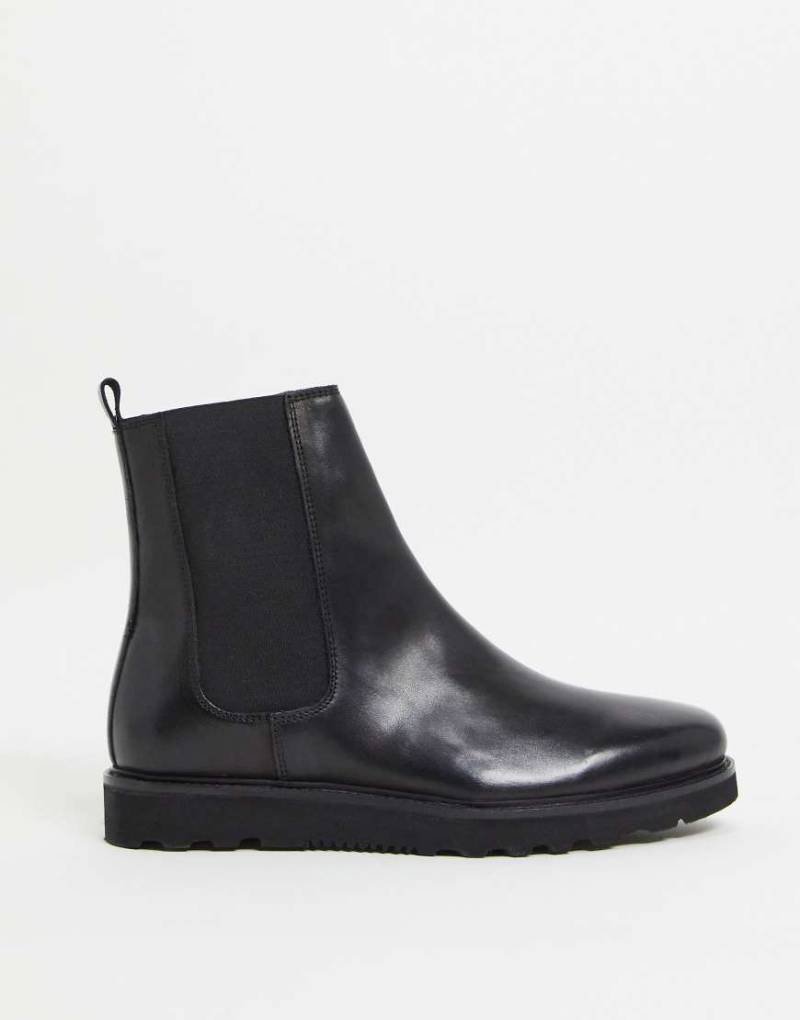 schuh - Dean - Chelsea-Stiefel in Schwarz mit hohem Schaft von Schuh