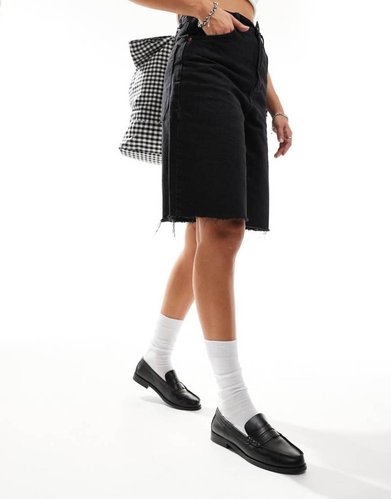 schuh - Lillian - Leder-Loafer in Schwarz von Schuh