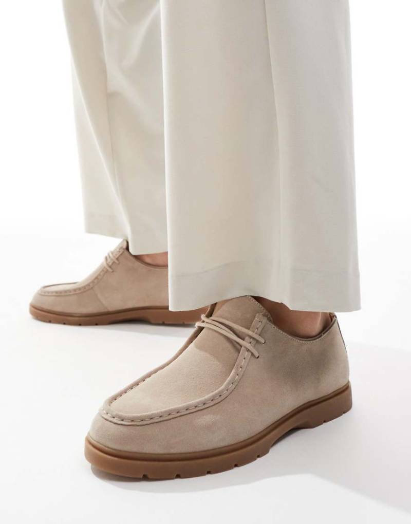 schuh - Pace - Mokassins zum Schnüren aus Wildleder in Sandbeige-Neutral schuh - Pace - Mokassins zum Schnüren aus Wildleder in Sandbeige-Neutral von Schuh