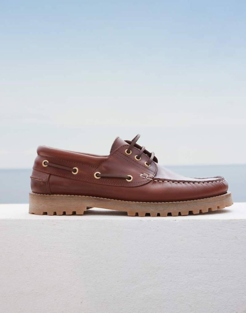 schuh - Princeton - Bootsschuhe aus Leder in Braun schuh - Princeton - Bootsschuhe aus Leder in Braun von Schuh