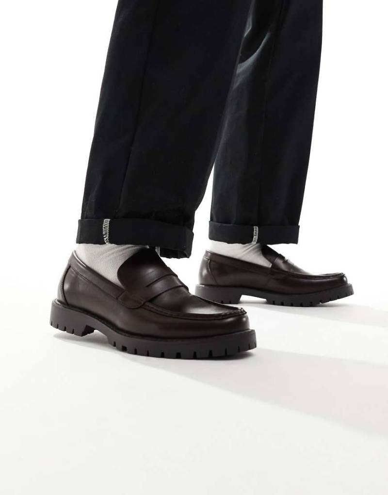 schuh - Ravi - Loafer aus PU in Braun-Brown von Schuh