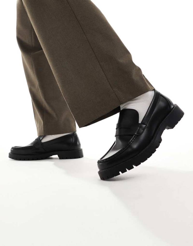 schuh - Ravi - Loafer aus PU in Schwarz von Schuh