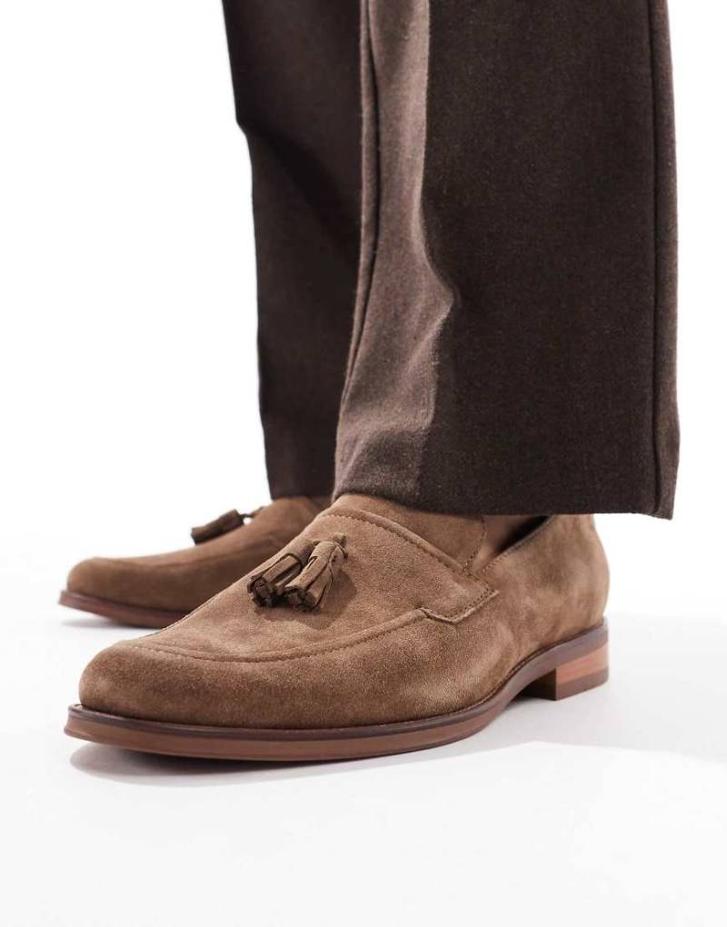 schuh - Ronen - Wildleder-Loafer in Hellbraun mit Quasten-Neutral von Schuh
