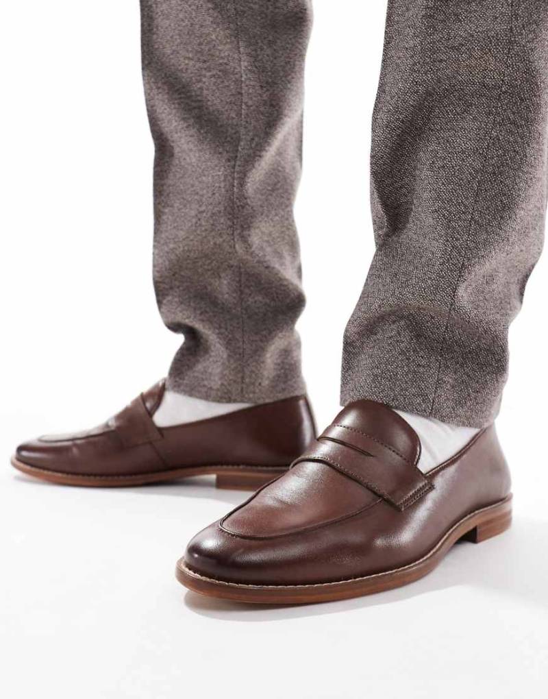 schuh - Rune - Loafer aus Leder in Braun von Schuh