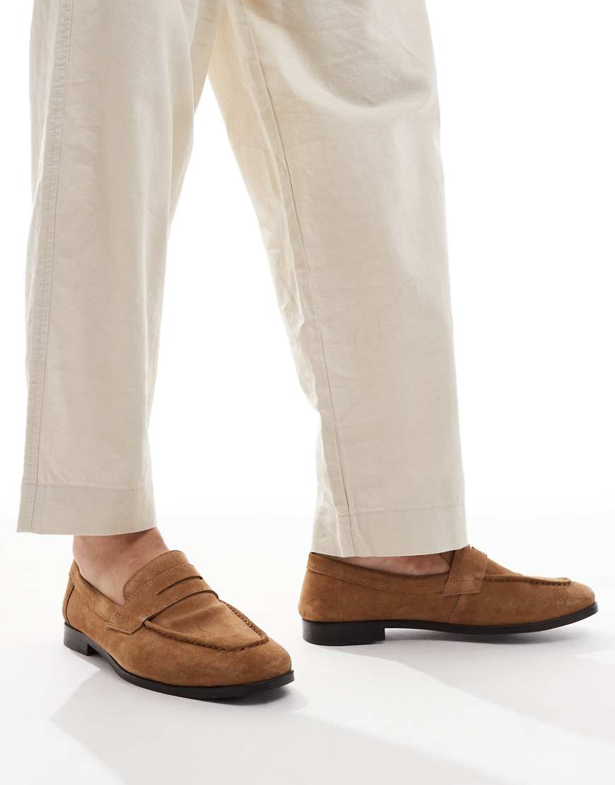 schuh - Rush - Loafer aus Wildleder in Hellbraun von Schuh