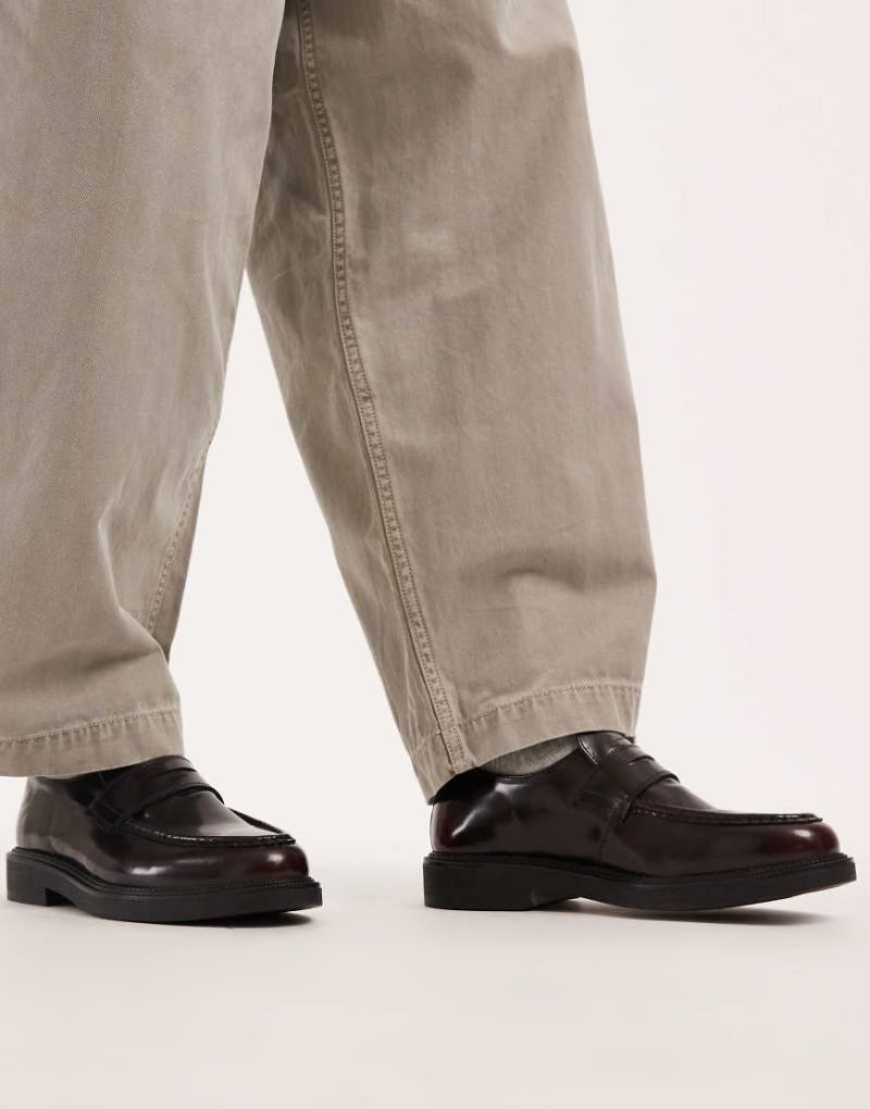 schuh - Rykard - Loafer in Rotbraun-Brown von Schuh