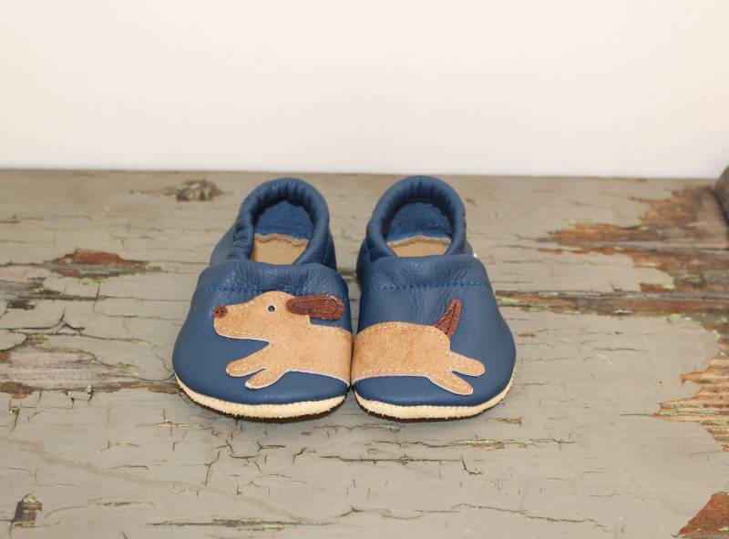 Lauflernschuhe, Lederpuschen, Babyschuhe von SchuhbiduShop