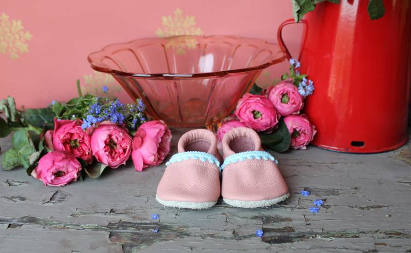 Lauflernschuhe, Lederpuschen, Babyschuhe von SchuhbiduShop