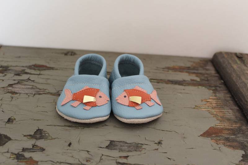 Lauflernschuhe, Lederpuschen, Babyschuhe von SchuhbiduShop