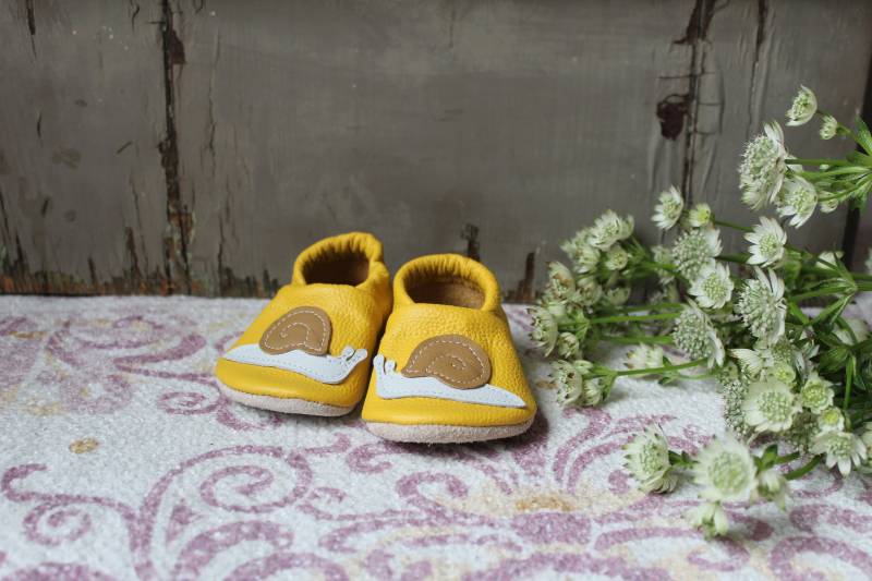 Lauflernschuhe, Lederpuschen, Babyschuhe von SchuhbiduShop