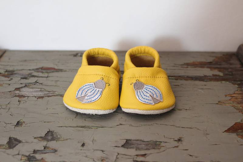 Lauflernschuhe, Lederpuschen, Babyschuhe von SchuhbiduShop