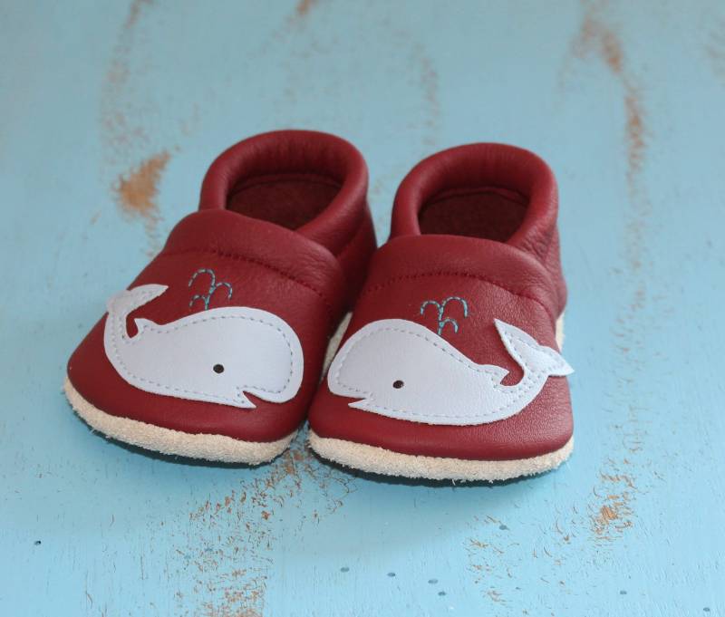 Lauflernschuhe, Lederpuschen, Babyschuhe von SchuhbiduShop