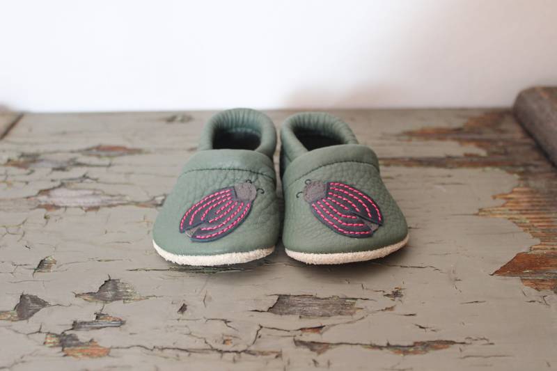 Lauflernschuhe, Lederpuschen, Babyschuhe von SchuhbiduShop