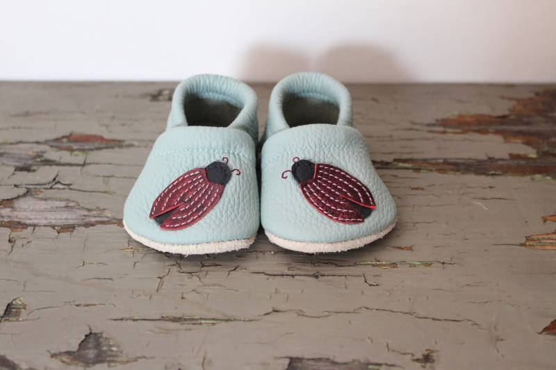 Lauflernschuhe, Lederpuschen, Babyschuhe von SchuhbiduShop